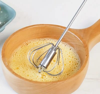 Multifunctionele Garde - Multifunctionele Melkopschuimer - Voor Thuis - Baking Tools - Ei Hand Blender, Household Push Blender Blender - Ei Garde - Milk Frother - Hand Push Blender - Zilver