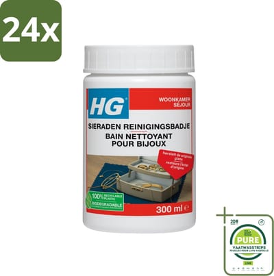 HG Sieraden Reinigingsbad 300 ml - Voordeelverpakking - 24 stuks - Sieraden schoonmaken - Sieraden reiniger