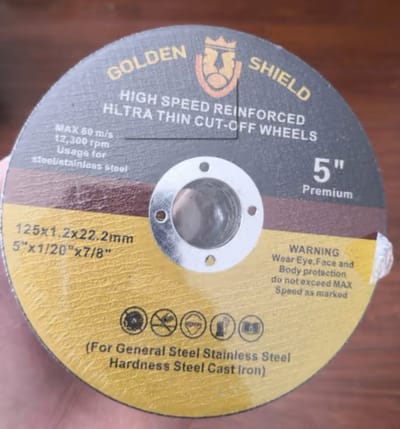 GOLDEN SHIELD Slijpschijf - Slijpschijf 125 mm - 25 stuks - Doorslijpschijf - Slijpschijf metaal - Haakse slijper - 125x1,2x22,2mm - Metalen