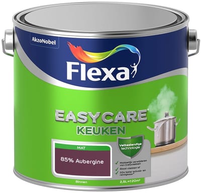 Flexa - Easycare Keuken - 85% Aubergine - Mengverf - 2,5 L