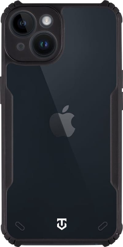 Tactical iPhone 14 Quantum Stealth Cover – Transparant Hoesje – Clear Black