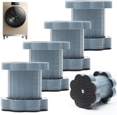 Wasmachine voetpads 4 stuks - universeel verstelbaar - anti-vibratie mat - voorkomt wateraccumulatie - ShopVlot