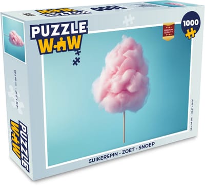 Puzzel Suikerspin - Zoet - Snoep - Legpuzzel - Puzzel 1000 stukjes volwassenen