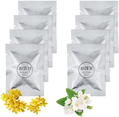 Aromatherapie Tablets voor Auto, 8 Stuks Vervangpads voor Luchtverfrisser met Jasmijn en Osmanthus Geur, Ideaal voor Auto Diffuser en Frisse Lucht