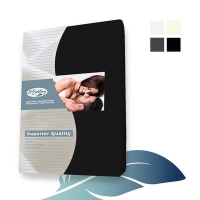 24-bedding - Jersey Topper Hoeslaken - Topdek Hoeslaken Jersey - 80x210 cm - donker Grijs - 100% katoen - 5  t/m 15 cm hoogte.