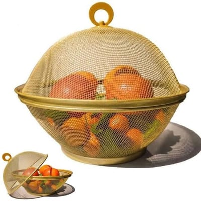 MRKK® Fruitmand Met Vliegenkap - Fruitschaal - Fruitbowl