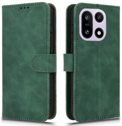 Coverup Hoesje - Geschikt voor OnePlus 15 Hoesje - Coverup Book Case - Groen