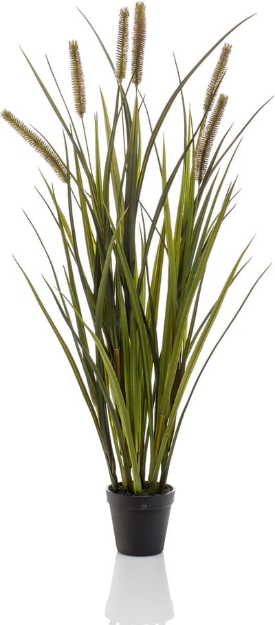 Emerald - Kunstplant Kattenstaart Gras kort 85cm - Kunstplant voor binnen