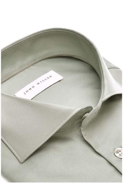 John Miller - Overhemd Groen John Miller Overhemd Tailored Fit N Groen 5142641