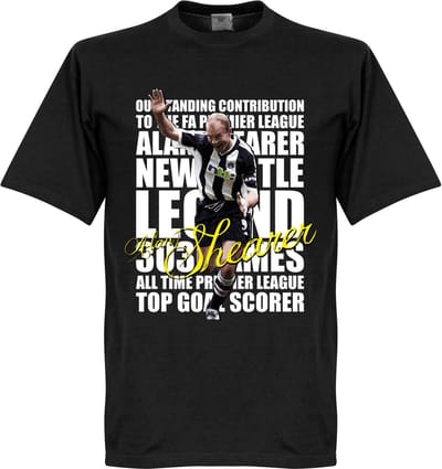 Shearer Legend T-Shirt - Zwart - Kinderen - 152