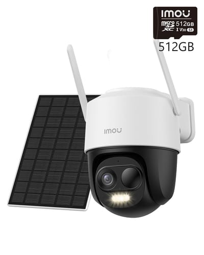 Cell PT/ PT 2C 360° PTZ  5MP 3K 3MP 2K 100% Wireless - 5MP 3K with Solar Panel(5000 mAh) / + 512GB Memory Card