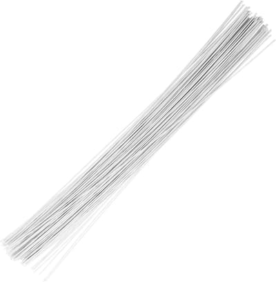 Bloemendraad - Bloemisterij Draad - Bloemstukken Maken - Sterke Papierwikkeling - 100 Stuks - Wit