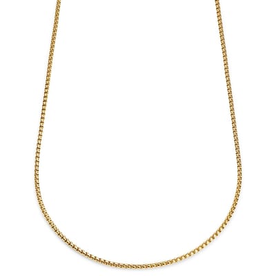 Essentials | 3 mm Goudkleurige Ketting met Gebogen Venetiaanse Schakels