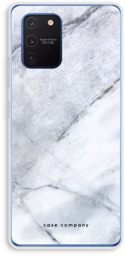 Case Company® - Hoesje geschikt voor Samsung Galaxy Note 10 Lite hoesje - Witte marmer - Soft Cover Telefoonhoesje - Bescherming aan alle Kanten en Schermrand