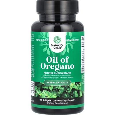 Nature'S Craft, Oregano Olie, 90 Zachte Capsules (150 mg per zachte capsule)