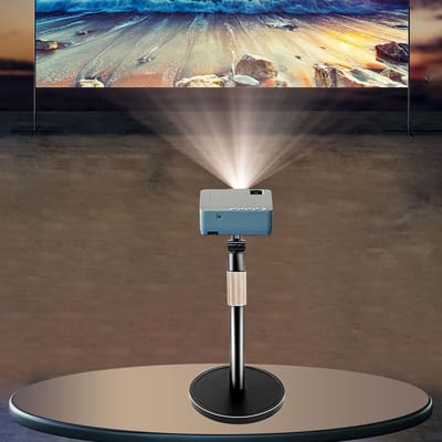 Projectorstandaard Desktop - Projectorhouder Tafel - Thuisbioscoop Presentatie - Metalen Stabiele Basis - Compact Formaat