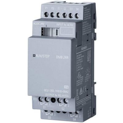 Siemens Logo! dm8 24r Uitbreidingsmodule pu/i/o: 24v/24v/relay 2te 4
