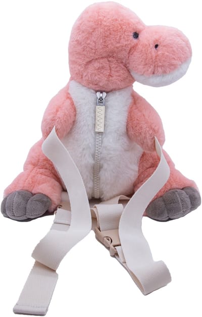 Cute since 1999 - Dinosauruspark - Roze Dinosaurus rugzak - Boekentas kleuter - Zachte rugtas meisjes en jongens - 37 cm