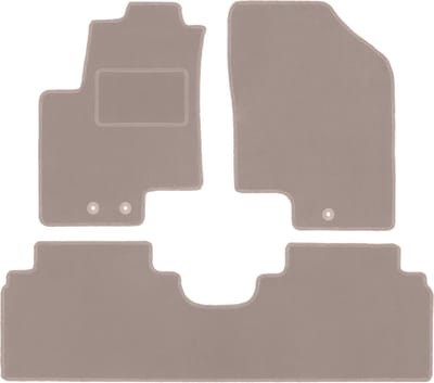 Beige veloursmatten voor: Kia Venga minivan (2009-2017)