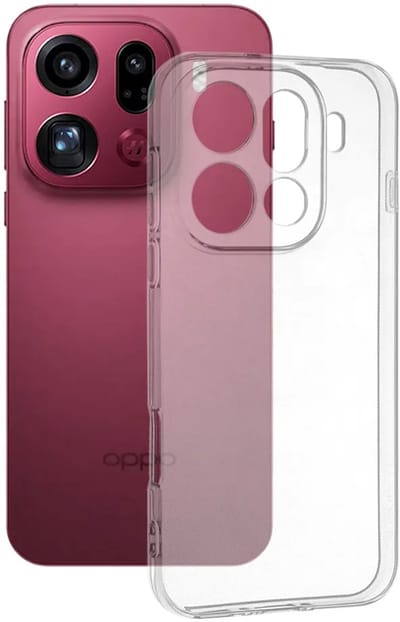 Hoesje geschikt voor Oppo Find X9 Pro - Techsuit Clear Silicone Back Cover - Transparant