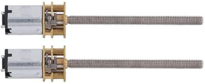DC Reductiemotor - Kleine Motor - Machines Aandrijven - Koperen Wikkelingen - M4 x 55mm - Zilverkleurig