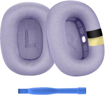 Vervangende Oorkussens voor AirPods Max Hoofdtelefoon van MMOBIEL – Premium - Mesh Fabric Koptelefoon Oorkussens met Siliconen Laag – Noise Isolation Hoofdtelefoon Earpads – Paars