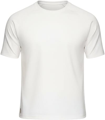 OMBRE T-shirt - Katoen - Korte Mouw - Effen Gebroken Wit S