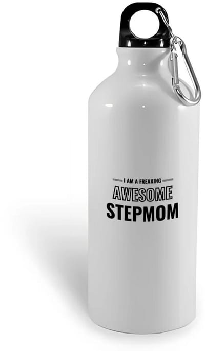Hacebo® - I am a freaking awesome stepmom waterfles - Mama - de meest geweldigste stiefmoeder - Moeder cadeautjes - moederdag - verjaardagscadeau - verjaardag - cadeau - geschenk - kado - gift - moeder artikelen - water fles - 400ML