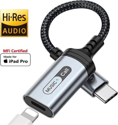 2023 Type C Bliksem Audio Adapter | Geschikt voor Ipad Pro Air 2022 Air 4 7 8 Mini 6 Macbook Air Usb C Naar Ios Hoofdtelefoon Call Converter Kabel
