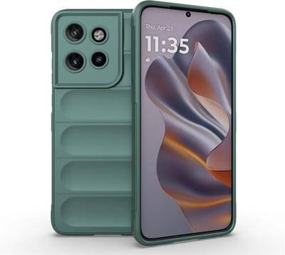 MobyDefend Hoesje - Geschikt voor Motorola Edge 50 Neo / Edge 60 Neo - TPU Gripcase - Groen