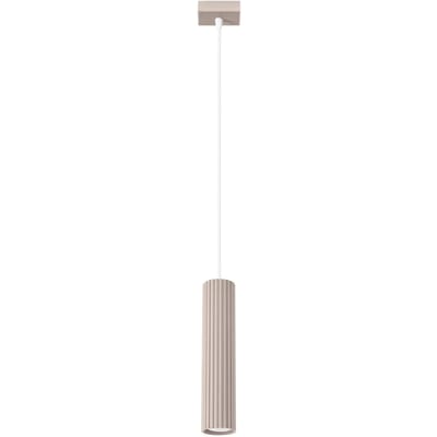 Sollux Lighting Hanglamp Karbon - GU10 - taupe - aluminium - 8x8x118cm