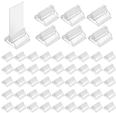 Transparante Acryl Naamkaarthouders voor Speelkaarten en Foto's - 48 Stuks