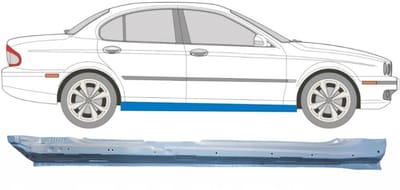 Volledige dorpel voor Jaguar X-Type CF-1 2001-2009 / Rechts