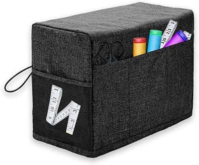 Naaimachine Hoes - Beschermhoes Stofkap - Naaiwerk Opbergen - Waterdicht Oxford Materiaal - 46x21x32 cm - Zwart