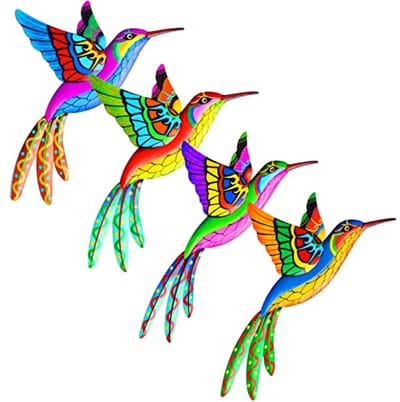 4 Stuks Vogels Tuindecoraties - Muurdecoratie en Ornamenten voor Buiten en Binnen