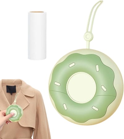 Haarverwijderaar Dierenharen - Pluisroller Kleding - Textiel Reinigen - Draagbaar Dieptereinigingsapparaat - 9 x 9 cm - Groen