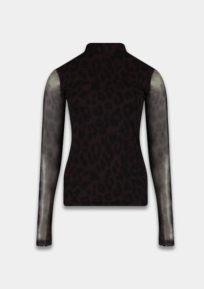 Harper & Yve Jane-ls Tops & T-shirts Dames - Shirt - Bruin - Maat XS
