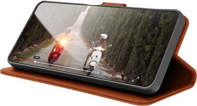 Zanae, Hoesje geschikt voor Realme C11 - Wallet Case & Magneetsluiting, Bruin
