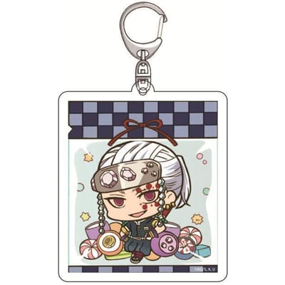 Anime Demon Slayer Sleutelhanger Acryl Hanger Tanjiro Kamado Nezuko Zenitsu Agatsuma Creatieve Hanger Accessoire Cadeau voor Fans 55mm