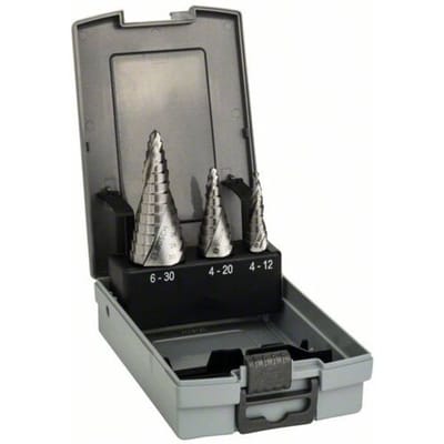 Bosch Accessories 2608587426 HSS Getrapteboorset 3-delig 3 vlakken schacht 1 set(s)
