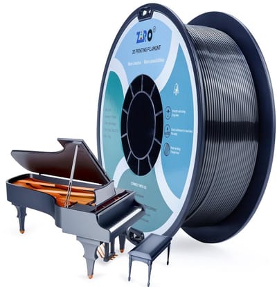 Zijde PLA 1.75 mm filament - Zilver Zwart - 1kg - Hoge Kwaliteit