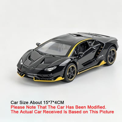 1:Modèle de voiture jouet à l'échelle 32 Fenomeno Lp770 Métal moulé sous pression Voitures de sport Portes ouvrantes Modèles à tirer Vers l'arrière Jouets miniatures Présentoir d'étagère