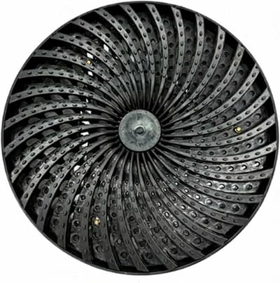 Ronde Putdeksel - Afvoer Rooster - Buiten Afvoeren - Turbine Drainage - 5 Diameters - Zwart
