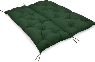 Tuinkussen Bank - Loungekussen Buiten - Buiten Ontspannen - Extra Dik - 120x100cm - Donkergroen