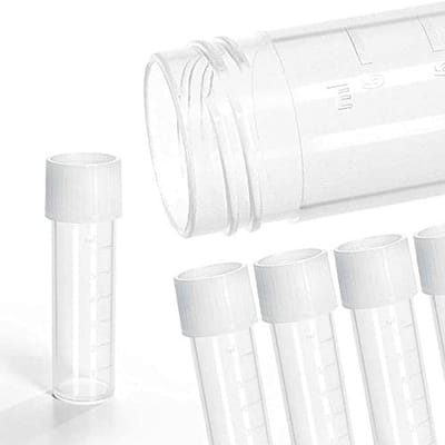Centrifugebuisjes met schroefsluiting – 25 stuks, 8 ml, kunststof, onbreekbaar