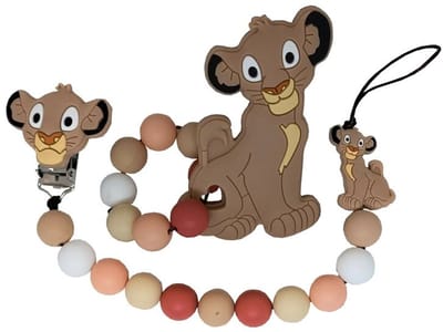 Tutkoord Leeuwenkoning met Dubbel Touw – Handgemaakt Baby Cadeau