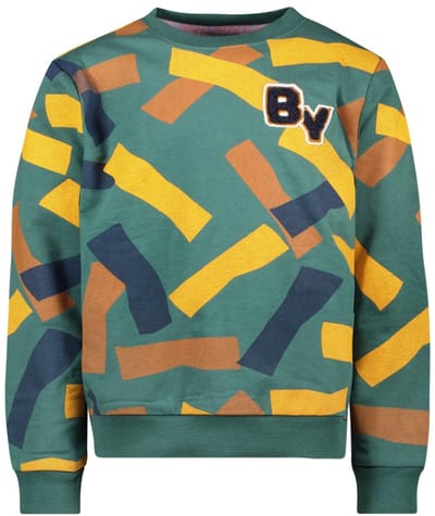 B.Nosy - Scott Sweater Print Groen