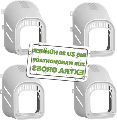 Legnest Kippen - Vogelnest - Eieren Leggen - Minimale Lichtinval - 4 Stuks - Grijs