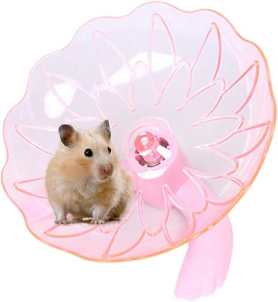 Muizenwiel, stille hamster-trainingswielen, joggingspinner, gerbil, fitnessspeelgoed, muizenkooi, accessoires voor cavia's, suikerzweefvliegtuigen en gerbils