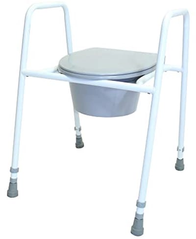 Verstelbaar Toiletframe met Zitting voor Veilig Gebruik